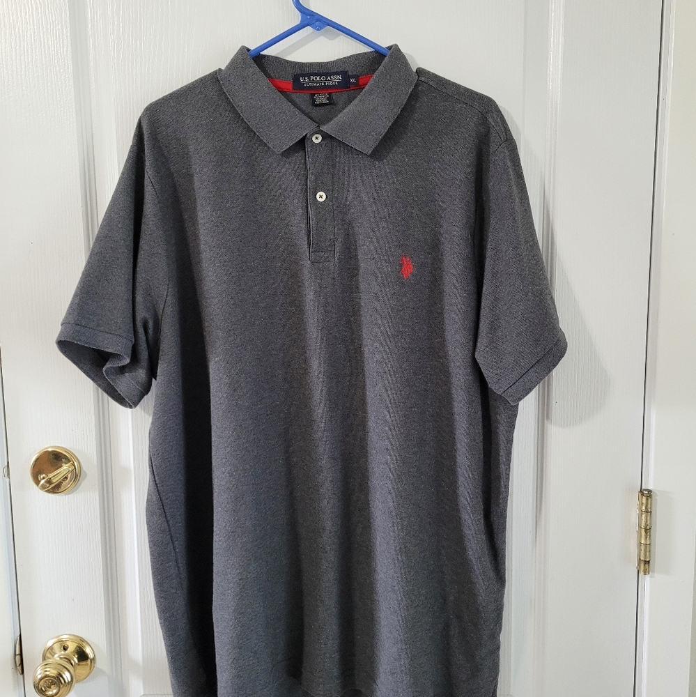 U.S. Polo Assn. Polo Shirt, Gray XXL